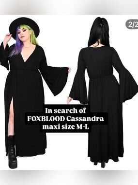 ISO FOXBLOOD Cassandra Maxi Dress SIZE M